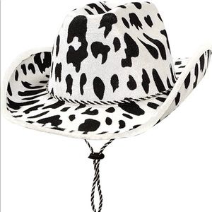 Cow Print Cowgirl Hat 🐄 🤠